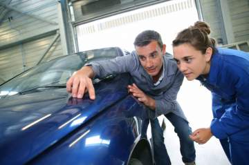 Réparation d’impact sur carrosserie